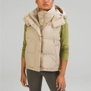 Lululemon wunder puff cropped vest